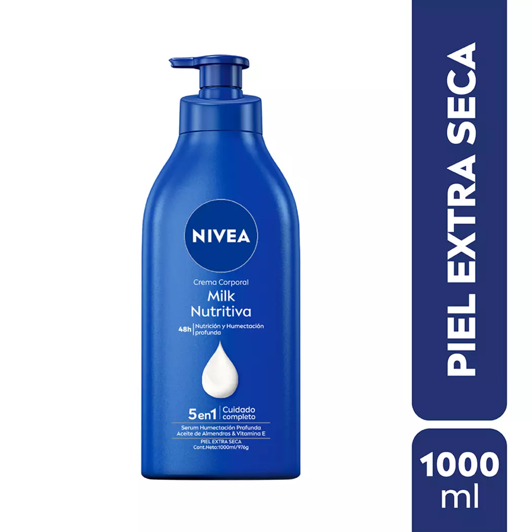CREMA NIVEA MILK NUTRITIVA 1000 ML