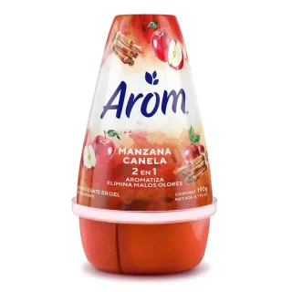 AMBIENTADOR AROM CONO GEL MANZANA CANELA 190 GRS