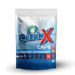 DETERGENTE CLEAN X CAPS 35 UN DOYPACK